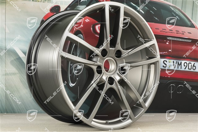 20" Felge Cayenne Sport, 10,5J x 20 ET64, Platinum-Seidenmatt