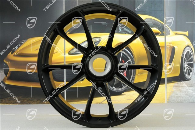 20+21" GT3 RS wheel set, rims: front 9,5J x 20 ET50 + rear 12,5J x 21 ET48, black