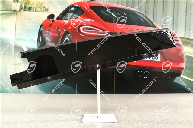 Coupe, B-pillar outer cover, Rear, Black, L