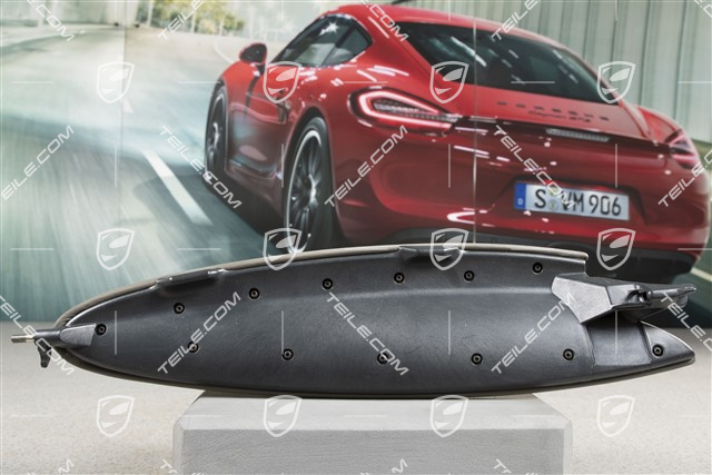 Deckel, Ablagefach, Leder, Graffitigrau, L