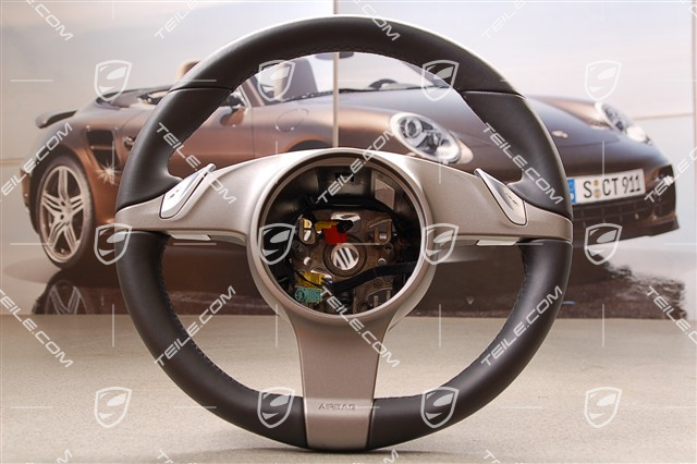 Lenkrad, PDK-Getriebe, Glattleder, schwarz Lenkrad, PDK-Getriebe, Glattleder, schwarz