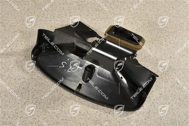 Blende, Fussausstroemer / Fußraum-Auslassöffnung, Schwarz RHD