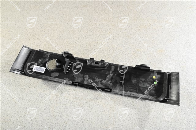 Cover trim, Front bumper center, Night Vision, Black matte