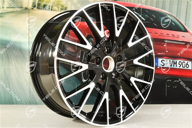 21-inch wheel rim Panamera Exclusiv Design, 9,5J x 21 ET71, black high gloss