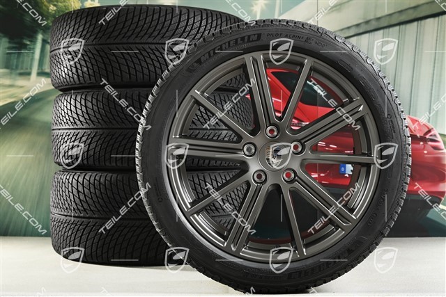 20-inch Panamera Turbo Winter wheel set, wheel rims 9,5J x 20 ET71 + 10,5J x 20 ET71 + Michelin Pilot Alpin 5 winter tyres 275/40 R20 + 315/35 R20, Turbonit