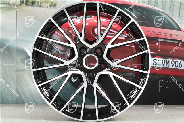 21" Felge Cayenne RS Spyder, 11J x 21 ET49, schwarz hochglanz
