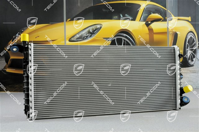 Radiator, rear end, L Radiator, rear end, L