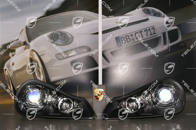 Xenon-Scheinwerfer, komplett L+R, SCHWARZ, ohne Steuergerät und Xenonbirne, Facelift