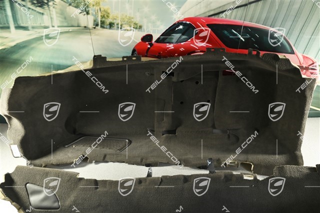 Wykładzina przednia, nie do foteli kubełkowych, Cabrio / Targa, szara