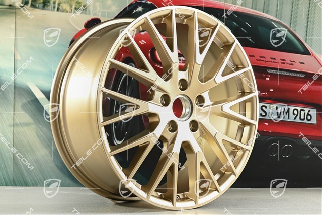 21" Komplet felg Panamera Exclusive Design, 9,5J x 21 ET71 + 11,5J x 21 ET69, neodyme