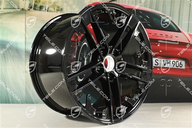 21" Exclusive Design Felge, 11,5J x 21 ET66, schwarz hochglanz, L