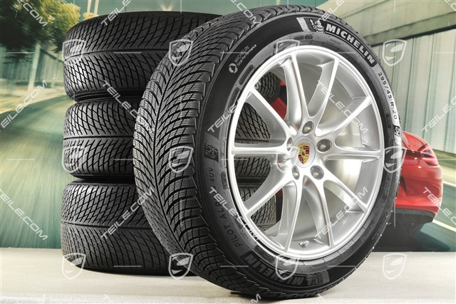 20-inch Cayenne COUPE Design winter wheel set, rims 9J x 20 ET50 + 10,5J x 20 ET55 + NEW Michelin winter tyres 255/55 R20 + 295/45 R20, with TPMS