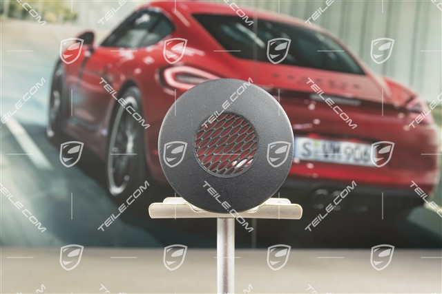 Dashboard side vent, cover / trim / rosette, Black