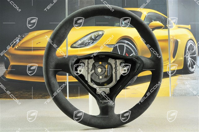 3-spoke steering wheel, Alcantara black