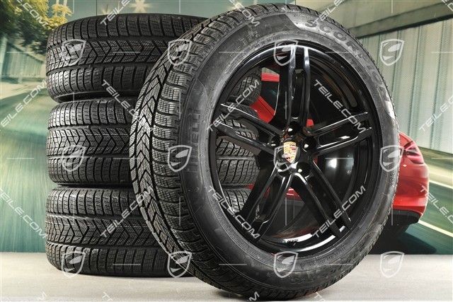 19-inch "Macan Sport" winter wheels set, rims 8,5J x 19 ET21 + 9J x 19 ET21 + Pirelli winter tyres 235/55 R19 + 255/50 R19, with TPMS