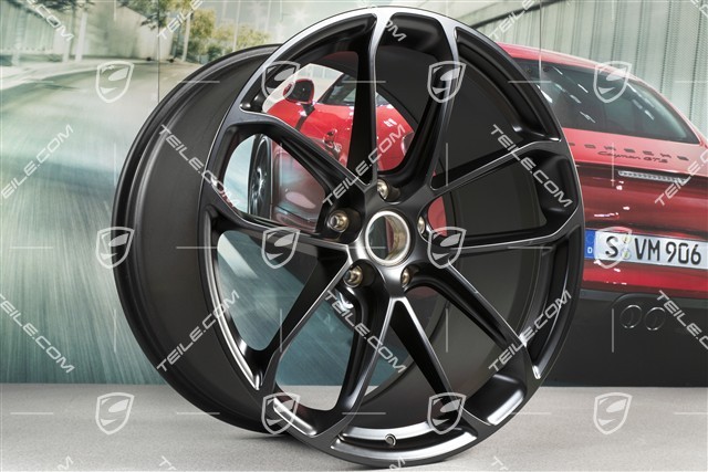 22" GT Felgensatz, 10,5J x 22 ET49 + 11,5J x 22 ET52, schwarz satiniert, halbmat