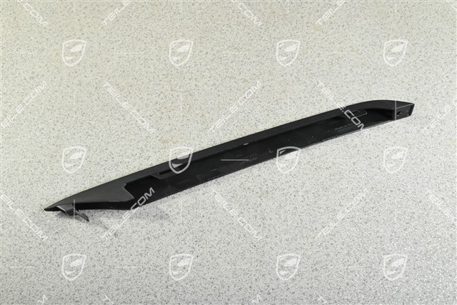 GT, Disc / cover  trim for front bumper retaining frame, Black matte, L