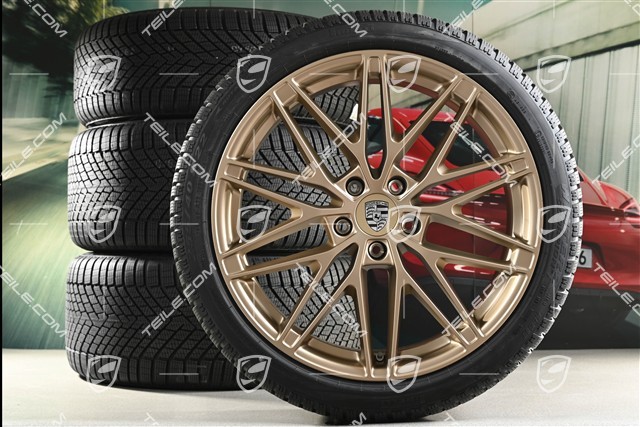 22" RS Spyder Design Winterräder Satz, Felgen 9J x 22 ET29 + 11J x 22 ET47 + Pirelli Winterreifen 255/40 R22 + 295/35 R22, neodyme