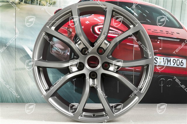 21-inch wheel rim, Cayenne Exclusive Design, 11J x 21 ET49, Platinum satin-matt
