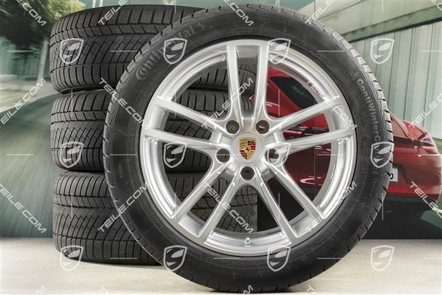 20-inch Cayenne Sport winter wheel set, rims 9J x 20 ET50 + 10,5J x 20 ET64 + Continental winter tyres 275/45 R20 + 305/40 R20, with TPMS