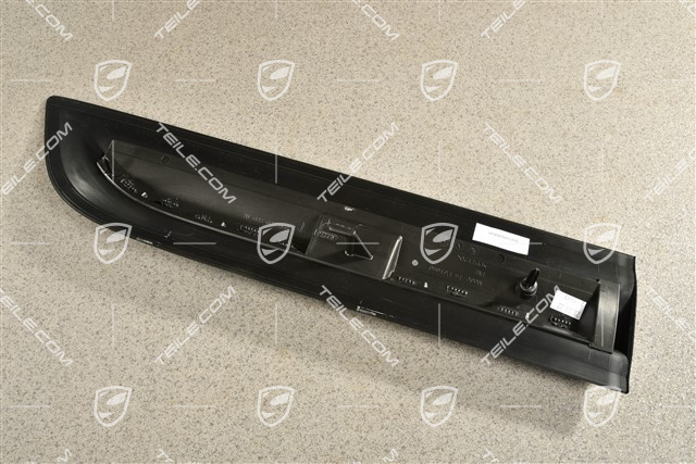 Rear door cover / trim, Matt black, L