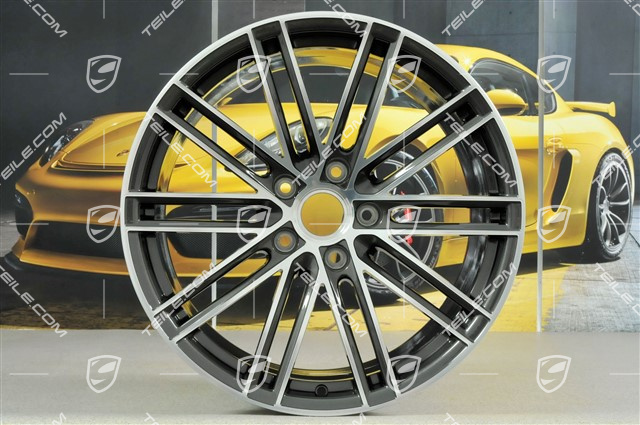 20" komplet felg Turbo IV, 8,5J x 20 ET49 + 11,5J x 20 ET56, Titan
