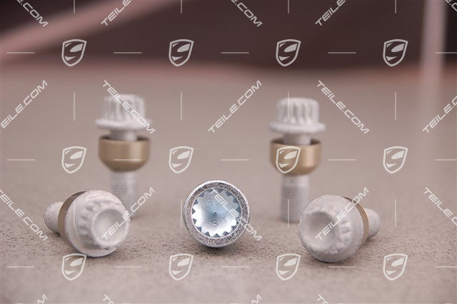 Locking wheel lug bolts, 1 set (4 pieces) Locking wheel lug bolts, 1 set (4 pieces)