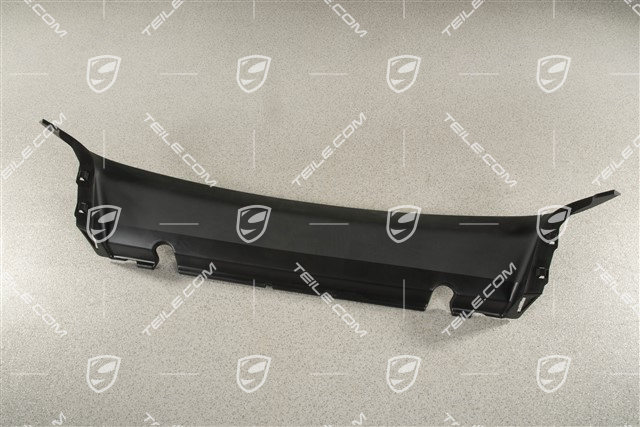 Spyder, Front bumper Air guide inlet / duct / cover, upper, centre, Satin black