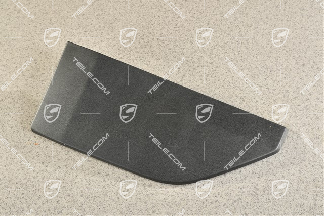 Side skirt moulding, rear, Black matte, L