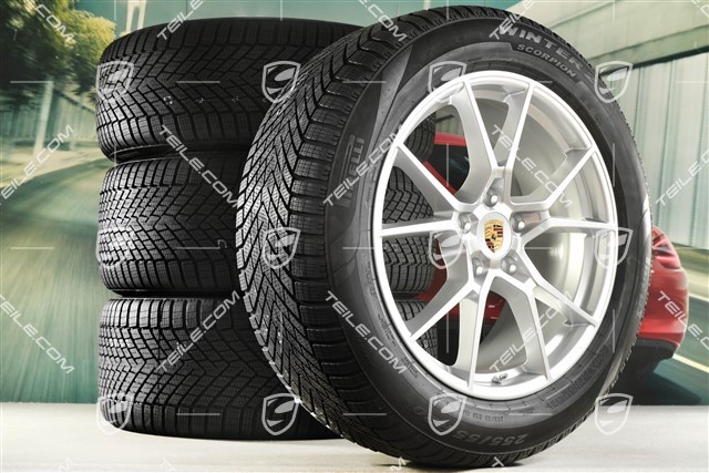 20-inch Cayenne S COUPE winter wheel set, rims 9J x 20 ET50 + 10,5J x 20 ET55 + Pirelli winter tyres 255/55 R20 + 295/45 R20, with TPMS