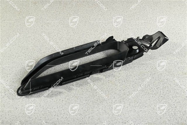 Turbo, Front bumper, side ventilation grille, lower, Black matte, L