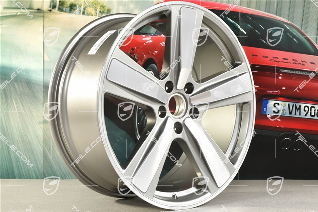 22-inch wheel rim, Exclusive Design Sport, 11,5J x 22 ET52, Platinum Silver