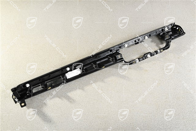 Cover trim for dashboard, Passenger's side Black