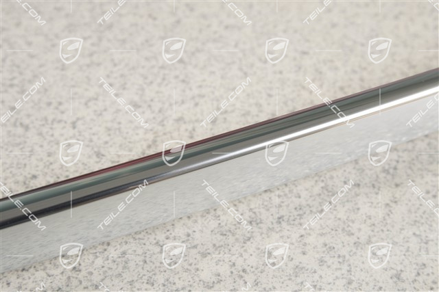 Trim strip for tailgate, Chromed