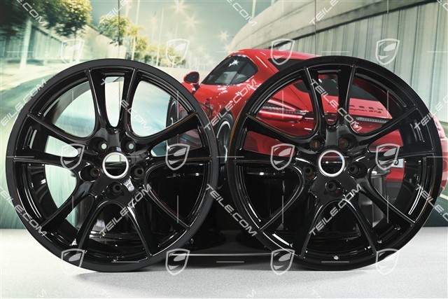 21-inch Cayenne Sport / GTS wheel set, 10Jx21 ET50 + 10Jx21 ET50, in black
