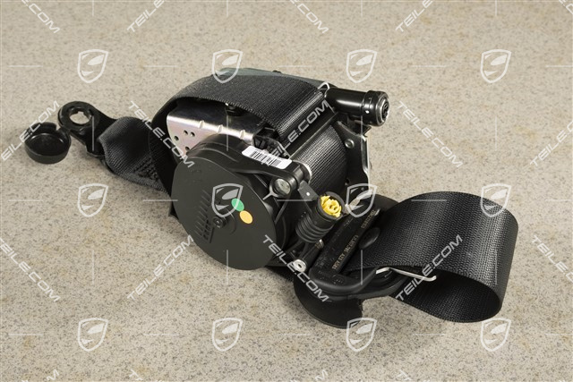 Seat belt, Front, Black, L