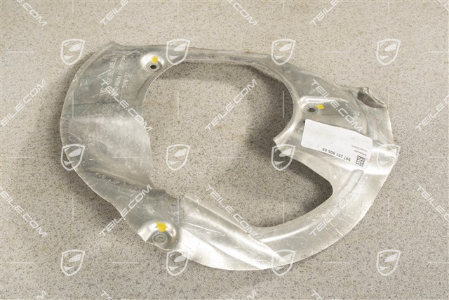 Front axle disc brake protective plate, PCCB, L