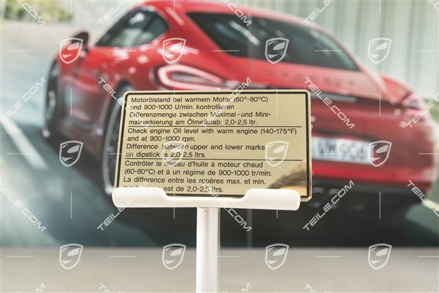 Klebeschild, Motoröl