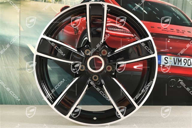 20-inch wheel rim Carrera Sport, 10,5J x 20 ET47, Jet Black Metallic