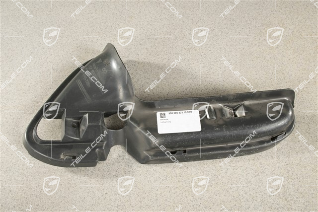 Prowadnica powietrza / 4,8L Biturbo, czarna satyna, L