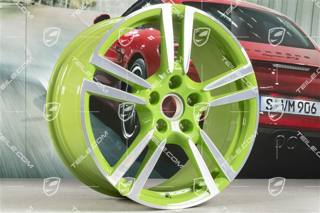 20" Felga Turbo II, 9,5J x 20 ET65, Lizard green
