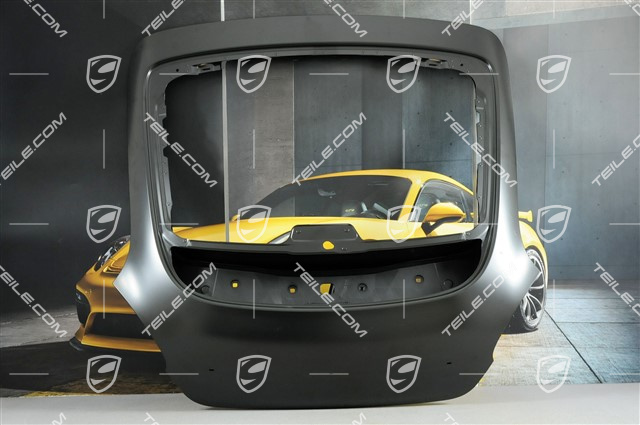 Deck lid, with hole for rear window wiper Deck lid, with hole for rear window wiper