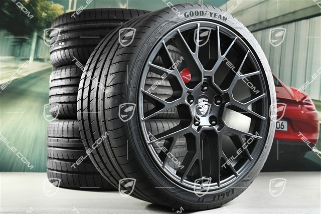 20+21" RS Spyder summer wheel set, rims 8.5J x 20 ET50 + 11.5J x 21 ET79 + NEW Goodyear summer tyres 245/35 R20 + 315/30 R21