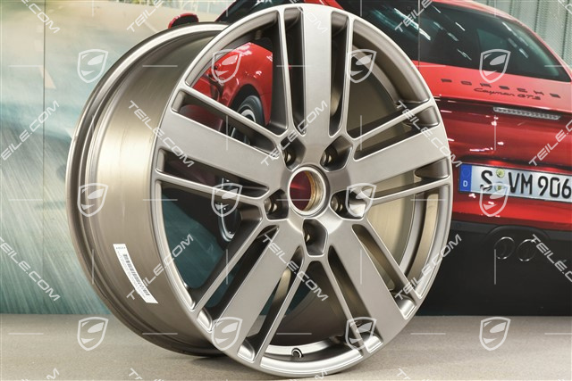 20" Felga Panamera Design 2, 9,5J x 20 ET71, Platinum satynowy mat