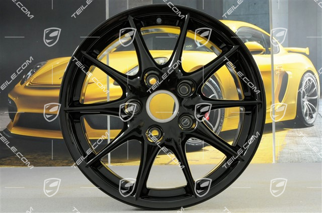17-inch wheel Carrera II, 10-spoke, 7J x 17 ET50, black high gloss