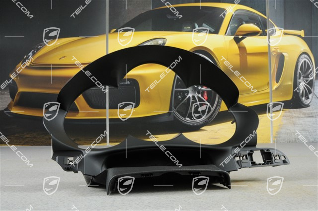 Instrument cluster cover, black