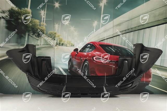 Rear bumper spoiler / lower part trim, with reversing camera