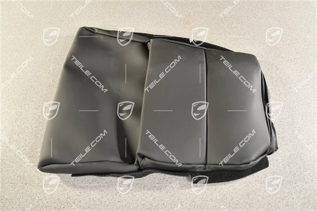 Sitzkissenbezug, Sportschalensitz, Leder, Schwarz