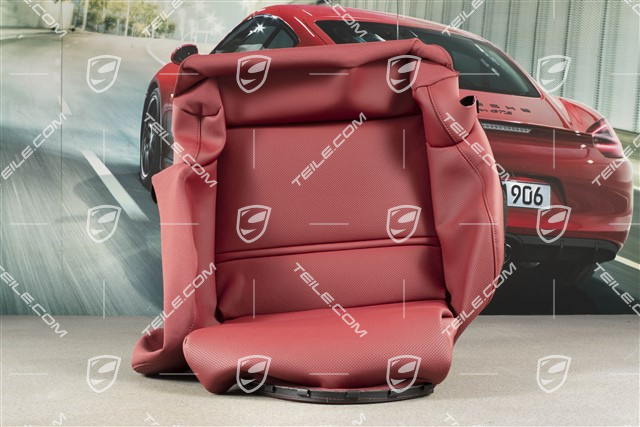 Sitzbezug / Bezug, Sitzkissen, Leder, Belüftet, Bordeauxrot, L