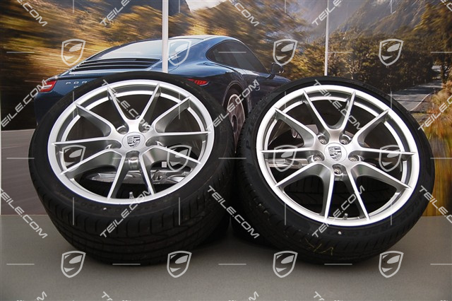 20" Komplet kół letnich Carrera S (III), 8,5J x 20 RT51 + 11J x 20 ET70, opony 245/35 ZR20 + 295/30 ZR20, z czujnikami ciśnienia RDK